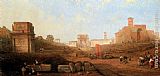 David Roberts The Approach To The Forum painting